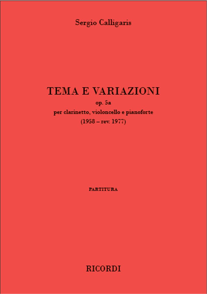 Tema e variazioni op. 5a